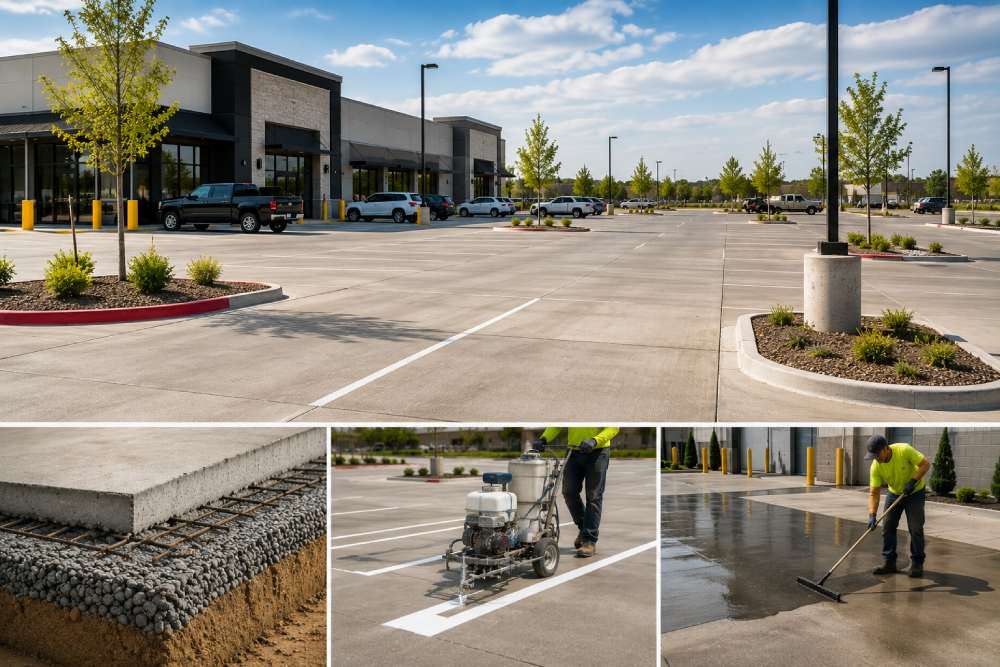 Commercial Concrete Parking Lots