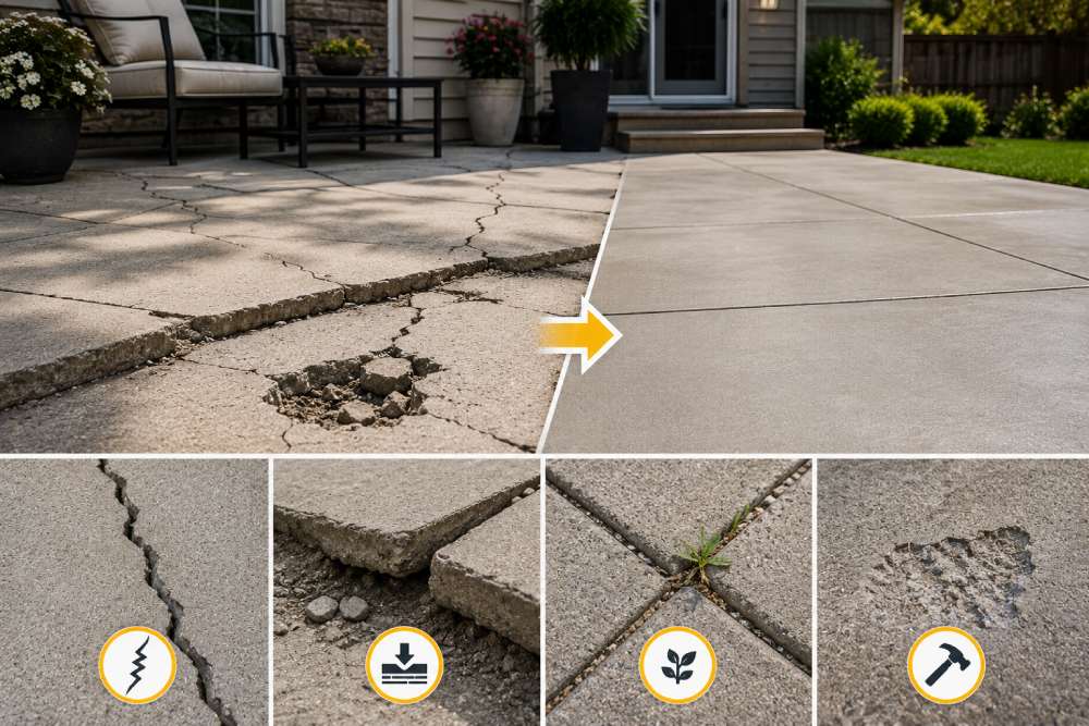 Concrete Patio Repair Problems & Solutions in West Texas