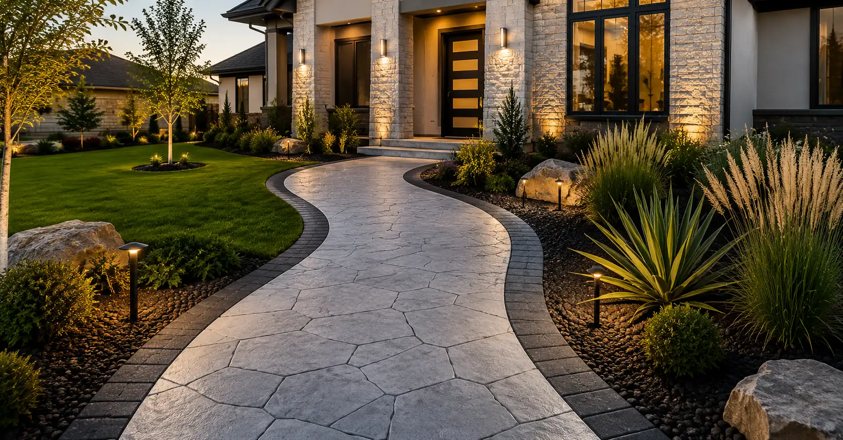 Decorative Concrete Walkways for Modern Properties