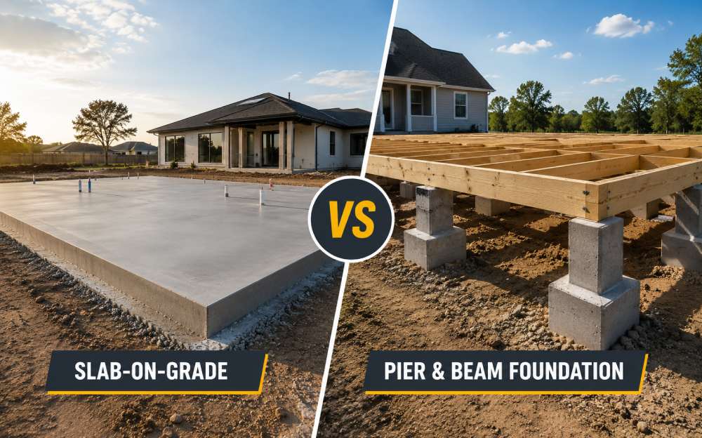 Slab vs pier and beam foundation