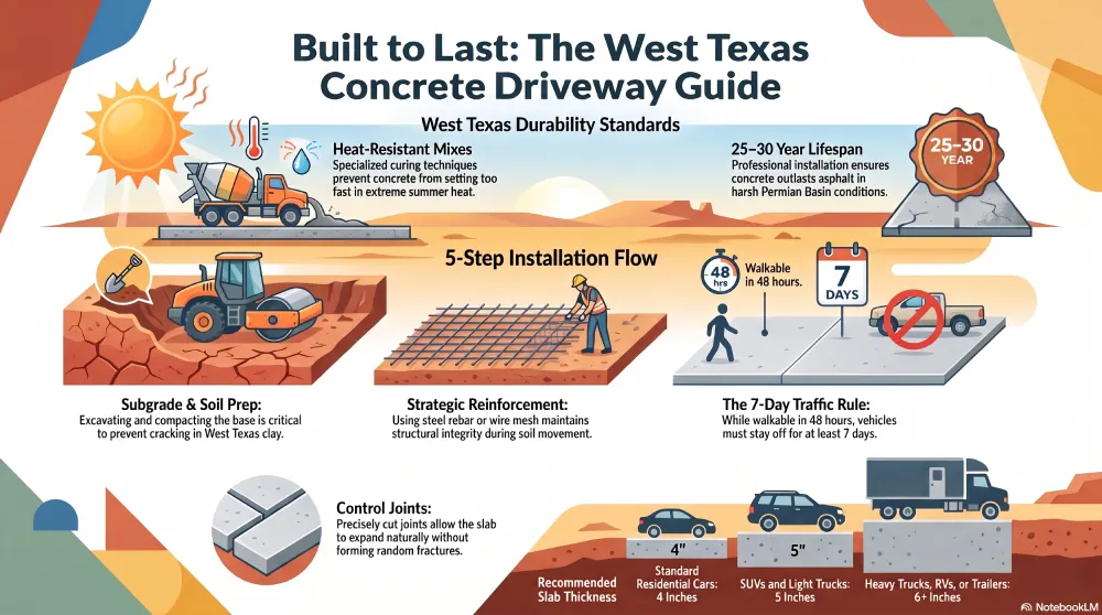 Concrete Driveway Guide for West Texas