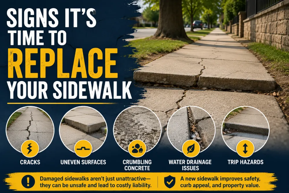 Signs It's Time to Replace Your Sidewalk