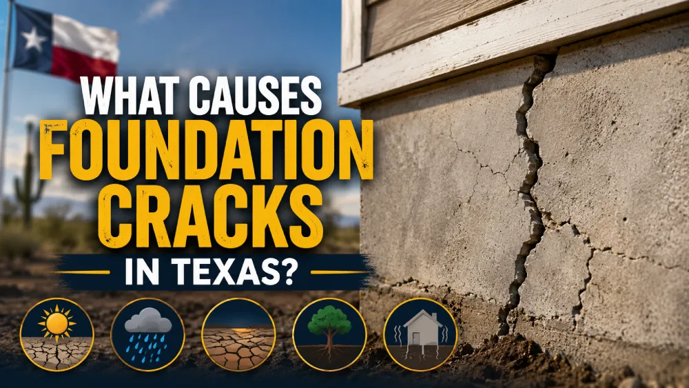 What Causes Foundation Cracks in Odessa, Midland Texas_